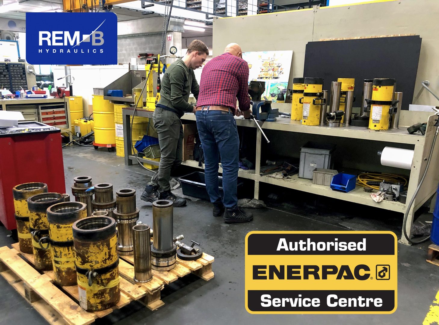 REM-B HYDRAULICS is an AUTHORIZED ENERPAC SERVICE CENTER